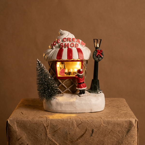 Figuras Puestos Navideños con Luz | 4 Modelos Coleccionables