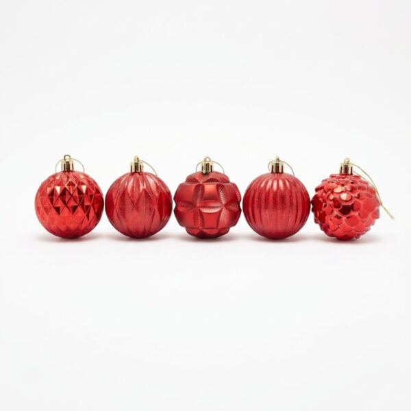 Pack 40 Bolas de Navidad Rojas 2