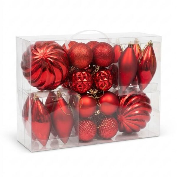 Pack 26 Bolas Rojas Navidad 2