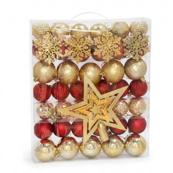 Pack 57 Adornos Árbol con Estrella de Navidad 2