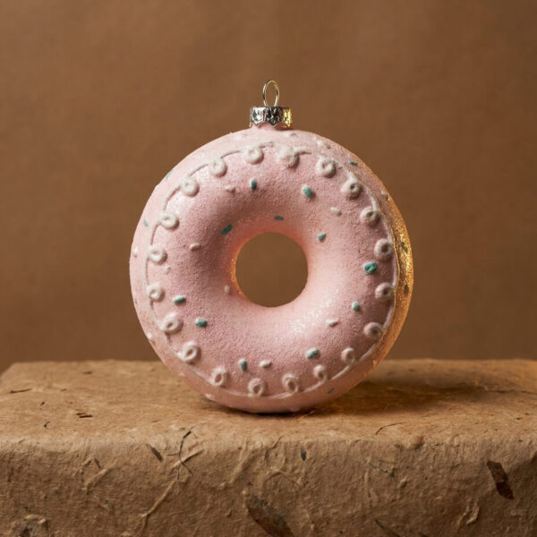 Colgante de Donut Rosa de Navidad 1