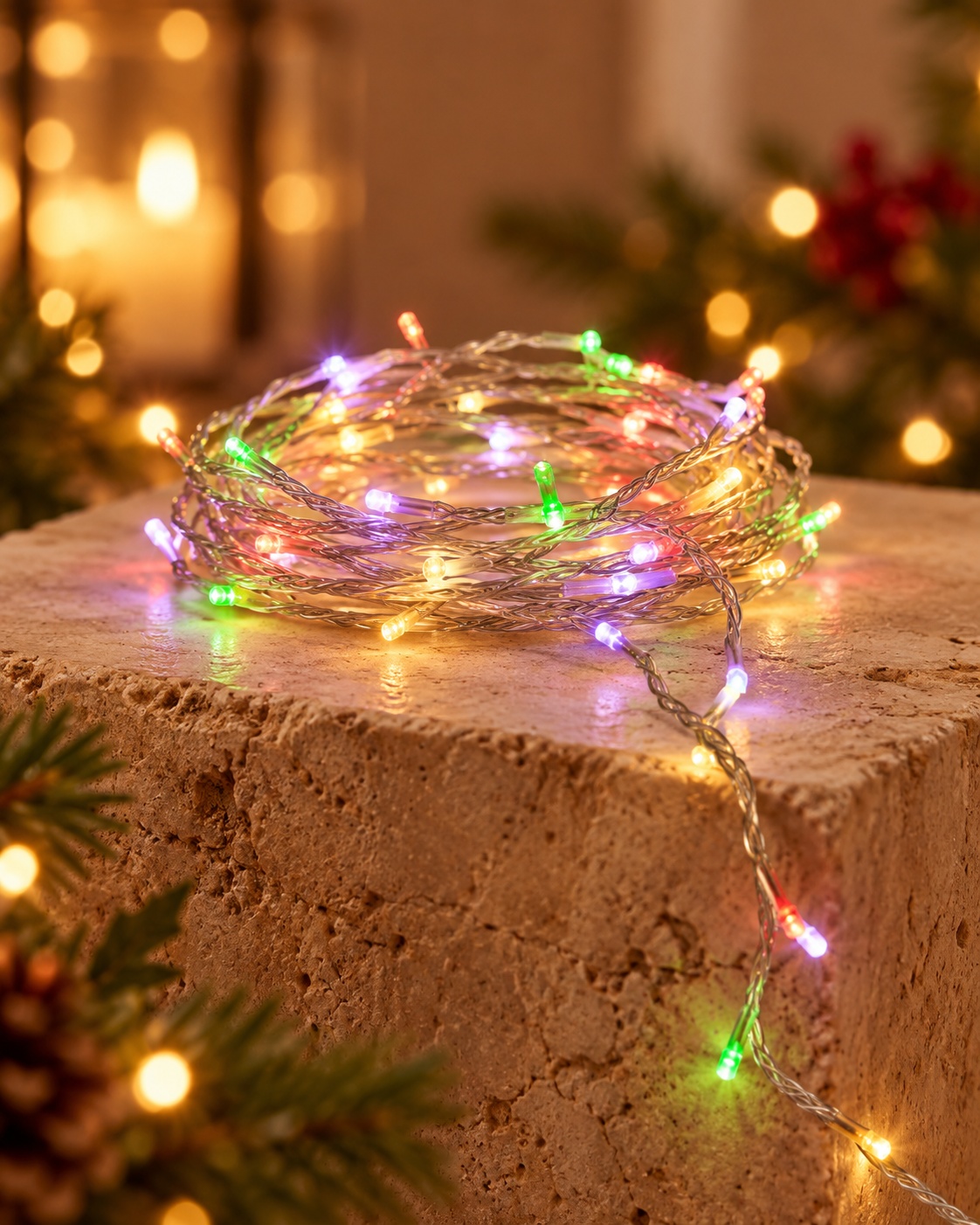 02-guirnalda-transparente-multicolor Guirnalda de Luces LED Navidad Multicolor Cable Transparente de 2 a 89 Metros - Imagen 1