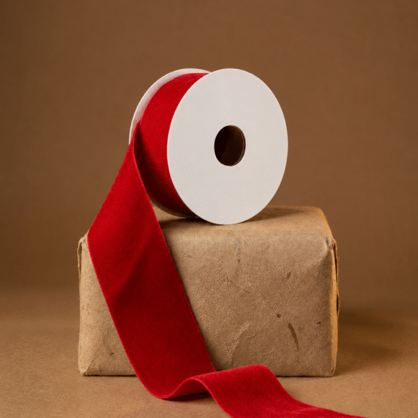 Cinta Roja Terciopelo Navidad