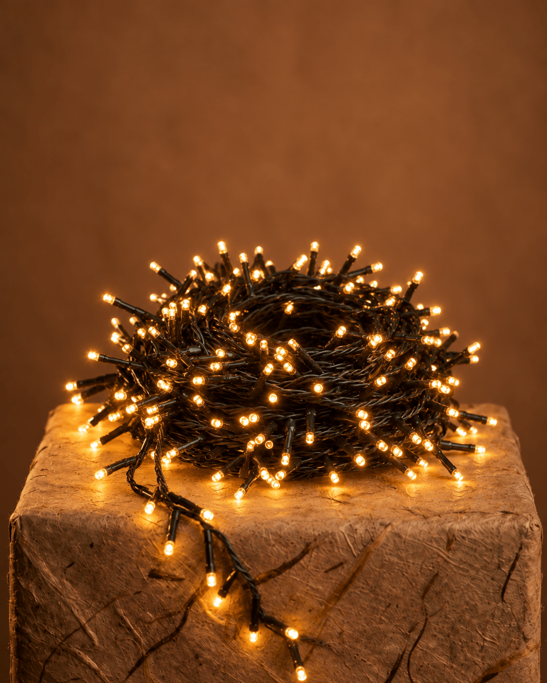 Guirnalda lud led calida decorativa navidad arbol (1) Guirnalda luz led navidad calida