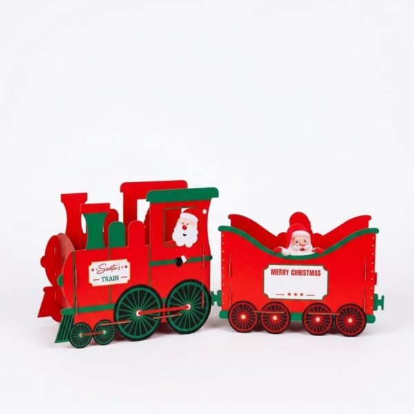 Tren de Cartón Decoración Navidad 3
