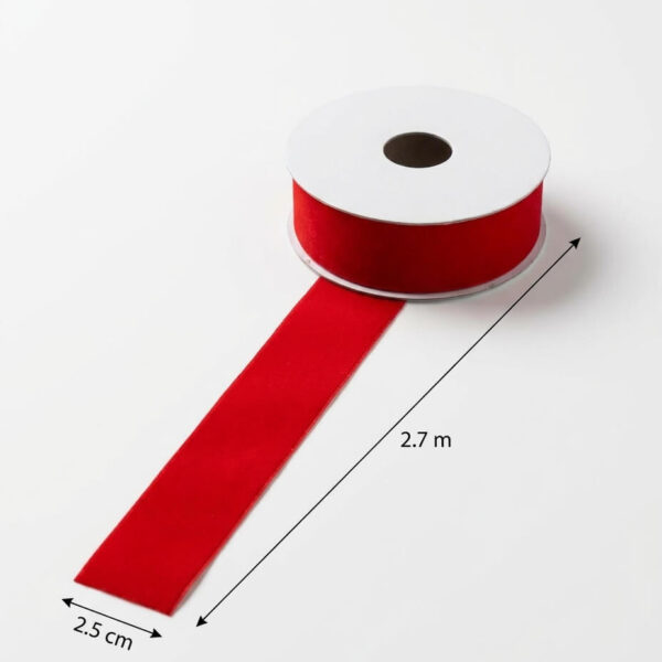 Cinta Roja Terciopelo Navidad 3