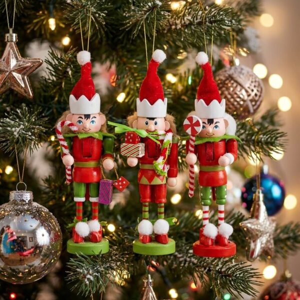 Pack de 3 Cascanueces Elfo Navideño 2