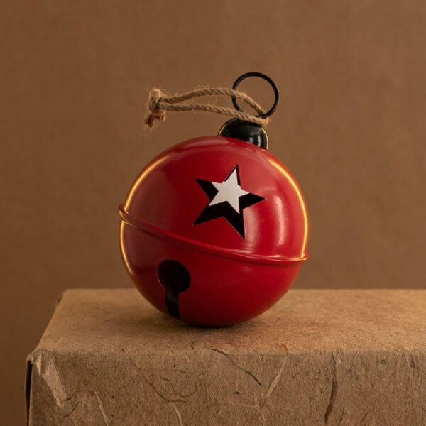Cascabel Bola Roja Colgante Navidad 1