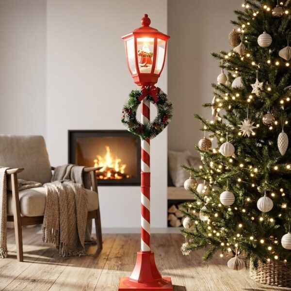 Farola de Navidad con Luz y Sonido | Efecto Nevada 2