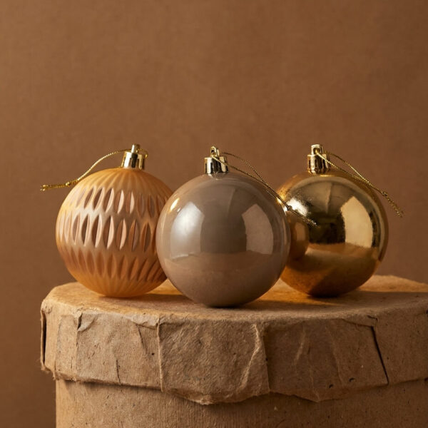Pack 12 Bolas Navidad 8cm.