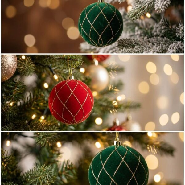 Bola de Navidad Terciopelo | 2 Colores 2