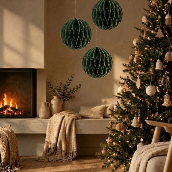 Bola de Navidad de Papel Verde